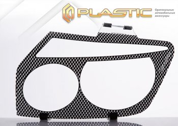 1 999 р. Защита фар CA-Plastic  Toyota RAV4  XA30 (2003-2008) 5 дв. удлиненный дорестайлинг (Шелкография карбон серебро)  с доставкой в г. Пермь. Увеличить фотографию 3