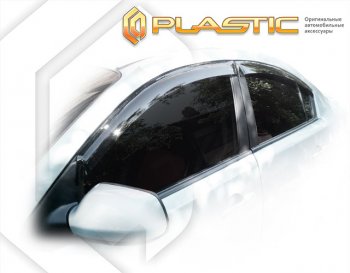 Ветровики дверей Classic полупрозрачный CA Plastic на Mazda Axela седан 2004-2009