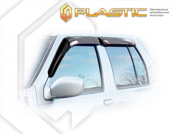 Ветровики дверей Classic полупрозрачный CA Plastic на Nissan Terrano  2002