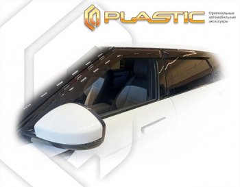 2 799 р. Ветровики дверей Classic полупрозрачный CA Plastic на Range Rover Evoque II поколение 2021  с доставкой в г. Пермь. Увеличить фотографию 1