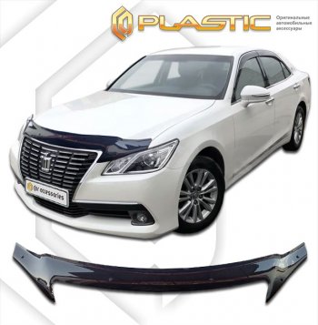 Дефлектор капота (exclusive) Classic черный CA Plastic на Toyota  Crown Royal Saloon 2012-2015