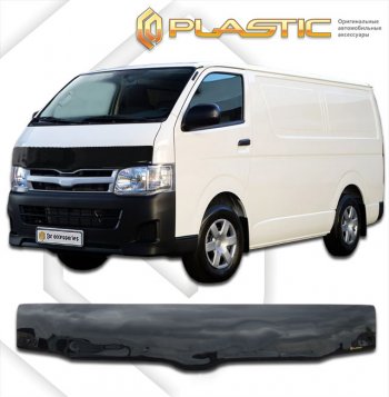 Дефлектор капота (exclusive) Classic черный CA Plastic на Toyota Hiace Правый Руль 2004–н.в. 