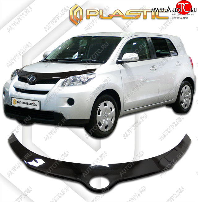 2 399 р. Дефлектор капота (exclusive) Classic черный CA Plastic на Toyota Urban Cruiser  2008–н.в.  с доставкой в г. Пермь