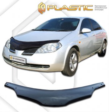 Дефлектор капота (правый руль) CA-Plastic Nissan Primera  3 седан (2001-2008) P12