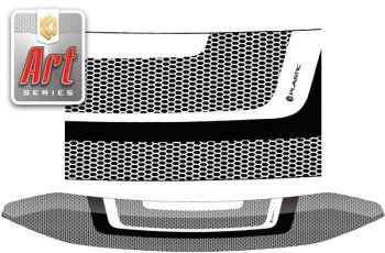 Дефлектор капота CA-Plastic Volkswagen Multivan  T5 (2009-2015) рестайлинг (серия ART белая)
