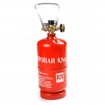 2 509 р. Баллон газовый стальной GZWM LPG BT-0,5, 1,2 л. Grotkuv (РП) GZWM lpg-bt-0,5  с доставкой в г. Пермь. Увеличить фотографию 1
