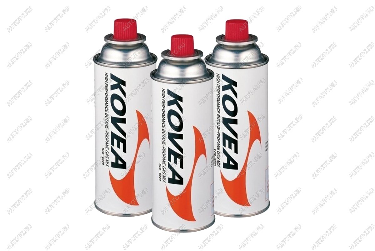 679 р. Баллон газовый цанговый KOVEA Nozzle type gas 220 г комплект 3 шт. KOVEA kgf-220-set3  с доставкой в г. Пермь