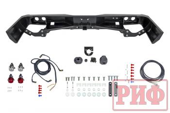 89 019 р. Бампер РИФ силовой задний Toyota Land Cruiser 76 2007+ с квадратом под фаркоп и фонарями РИФ rif076-21150  с доставкой в г. Пермь. Увеличить фотографию 2