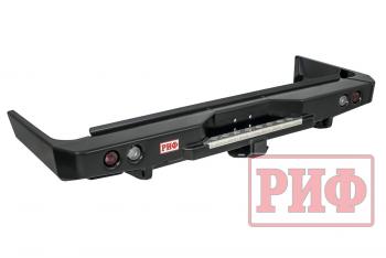 89 019 р. Бампер РИФ силовой задний Toyota Land Cruiser 76 2007+ с квадратом под фаркоп и фонарями РИФ rif076-21150  с доставкой в г. Пермь. Увеличить фотографию 1