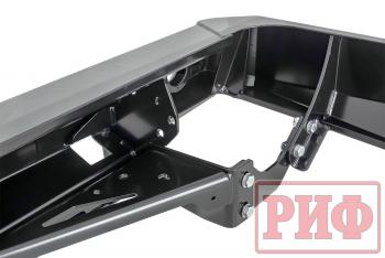 89 019 р. Бампер РИФ силовой задний Toyota Land Cruiser 76 2007+ с квадратом под фаркоп и фонарями РИФ rif076-21150  с доставкой в г. Пермь. Увеличить фотографию 8