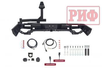 114 109 р. Бампер РИФ силовой задний Toyota Land Cruiser 76 2007+ с квадратом под фаркоп, калиткой и фонарями РИФ rif076-21125  с доставкой в г. Пермь. Увеличить фотографию 8