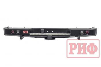 75 709 р. Бампер РИФ силовой задний Toyota Land Cruiser 78 2007+ с квадратом под фаркоп и фонарями РИФ rif078-21150  с доставкой в г. Пермь. Увеличить фотографию 3