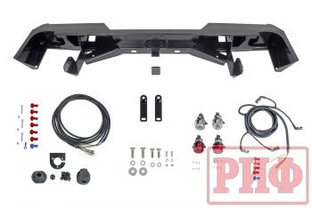 75 709 р. Бампер РИФ силовой задний Toyota Land Cruiser 78 2007+ с квадратом под фаркоп и фонарями РИФ rif078-21150  с доставкой в г. Пермь. Увеличить фотографию 2