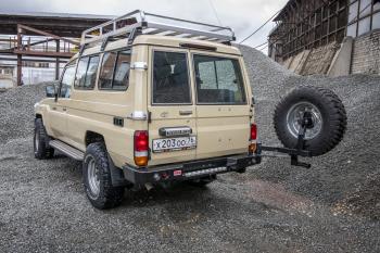 100 649 р. Бампер РИФ силовой задний Toyota Land Cruiser 78 2007+ с квадратом под фаркоп, калиткой и фонарями РИФ rif078-21125  с доставкой в г. Пермь. Увеличить фотографию 4