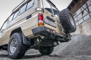 100 649 р. Бампер РИФ силовой задний Toyota Land Cruiser 78 2007+ с квадратом под фаркоп, калиткой и фонарями РИФ rif078-21125  с доставкой в г. Пермь. Увеличить фотографию 3