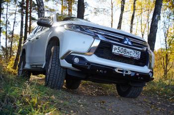 39 519 р. Бампер РИФ силовой передний Mitsubishi Pajero Sport 2015-2020 дизель под площадку для лебёдки RIFPS3-33003 РИФ rifps3-10070  с доставкой в г. Пермь. Увеличить фотографию 16