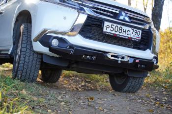 39 519 р. Бампер РИФ силовой передний Mitsubishi Pajero Sport 2015-2020 дизель под площадку для лебёдки RIFPS3-33003 РИФ rifps3-10070  с доставкой в г. Пермь. Увеличить фотографию 15