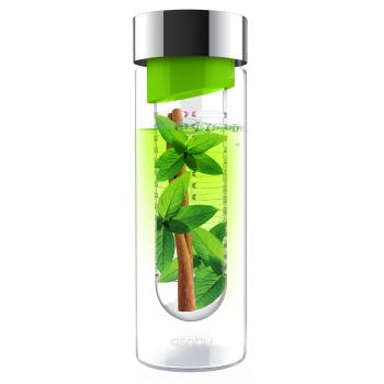 1 679 р. Бутылка FLAVOUR IT, 480 мл, серебряный зеленый ASOBU swg11.04-16-green  с доставкой в г. Пермь. Увеличить фотографию 1