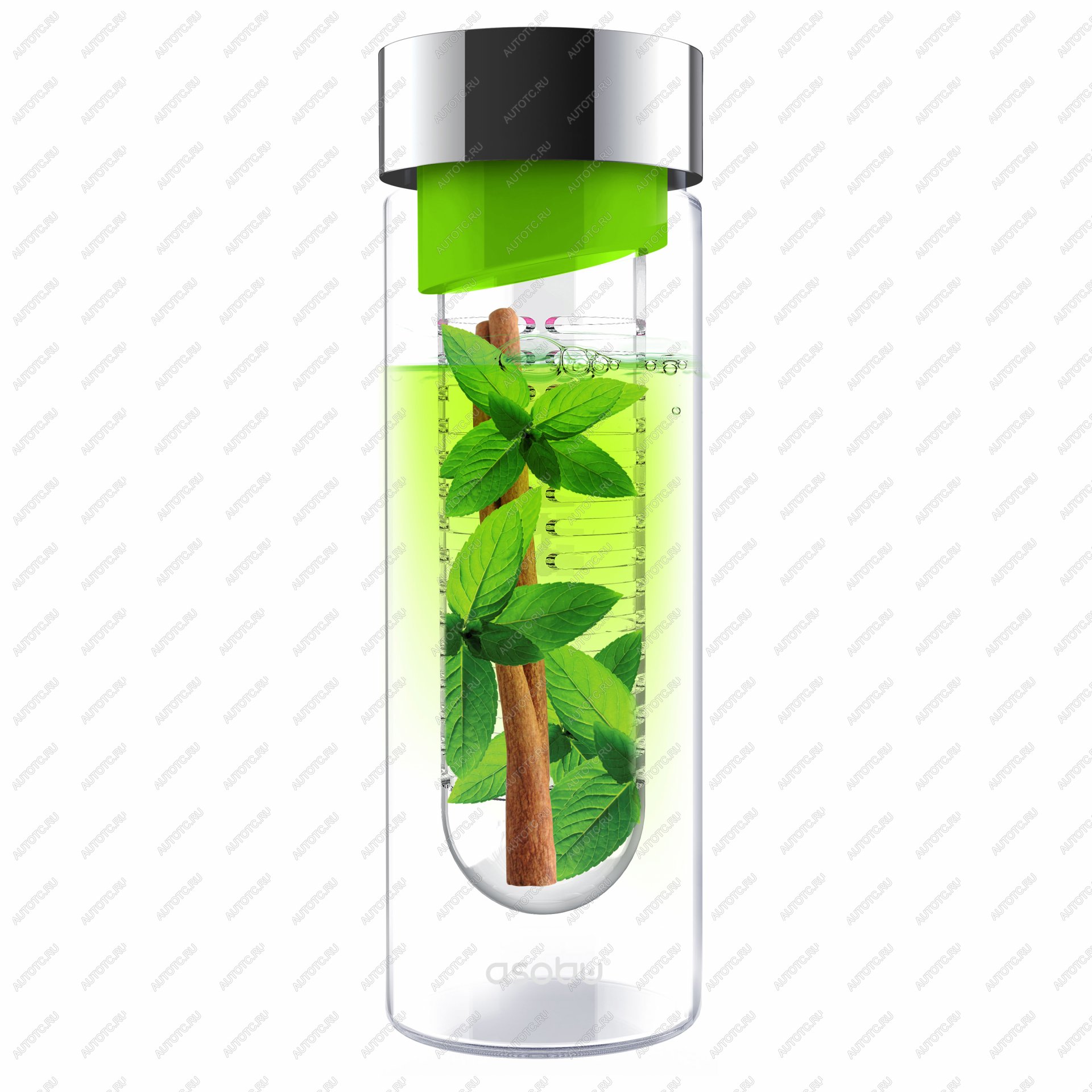 1 679 р. Бутылка FLAVOUR IT, 480 мл, серебряный зеленый ASOBU swg11.04-16-green  с доставкой в г. Пермь