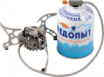 5 179 р. Горелка газовая портативная мультитопливная СЛЕДОПЫТ "Огонь Прометея-1" (улучшенный насос+чехол) СЛЕДОПЫТ pf-gsp-m02m  с доставкой в г. Пермь. Увеличить фотографию 1