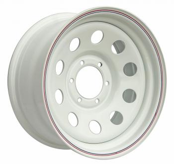 6 629 р. Диск усиленный стальной белый 6x139,7 8xR16 d110 ET+10 OFF-ROAD Wheels 1680-63910wh-10  с доставкой в г. Пермь. Увеличить фотографию 1