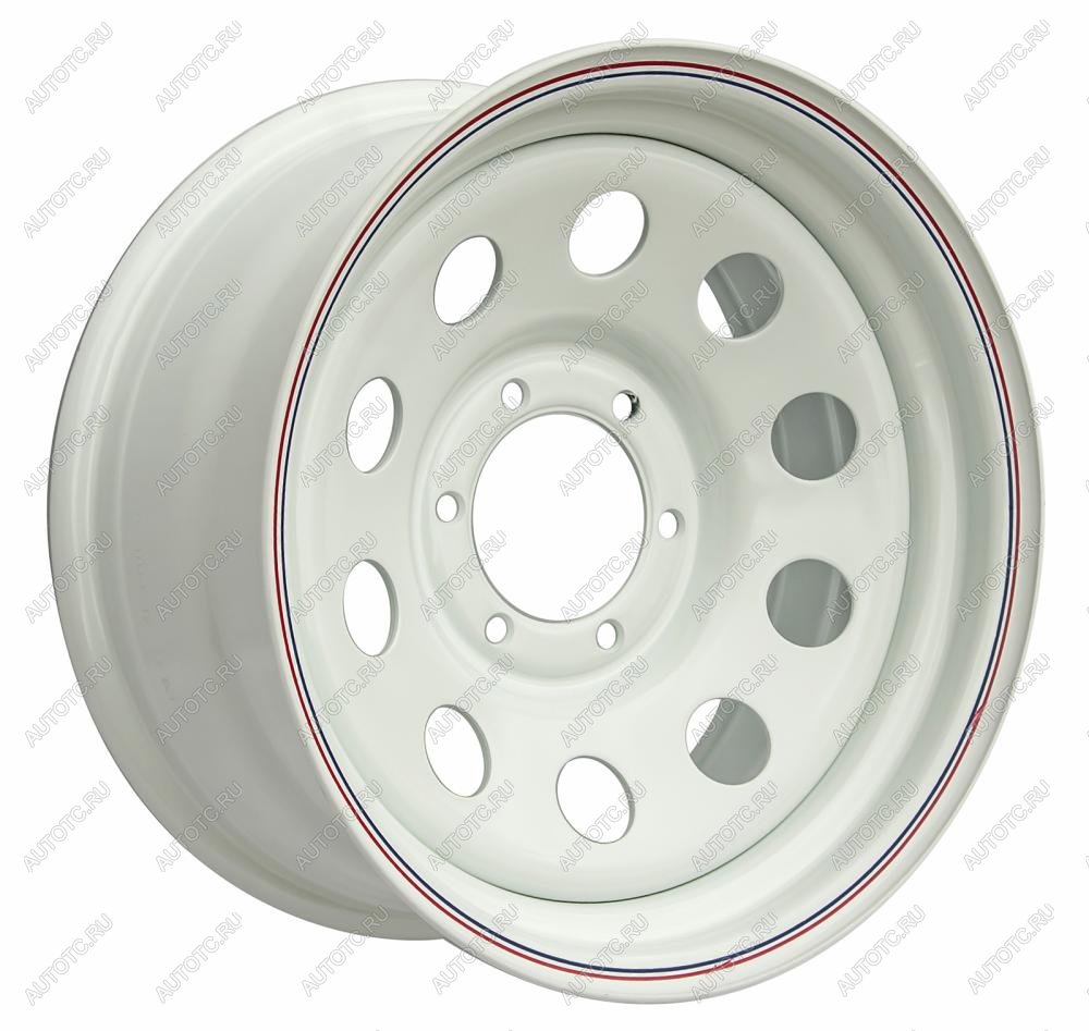 6 629 р. Диск усиленный стальной белый 6x139,7 8xR16 d110 ET+10 OFF-ROAD Wheels 1680-63910wh-10  с доставкой в г. Пермь