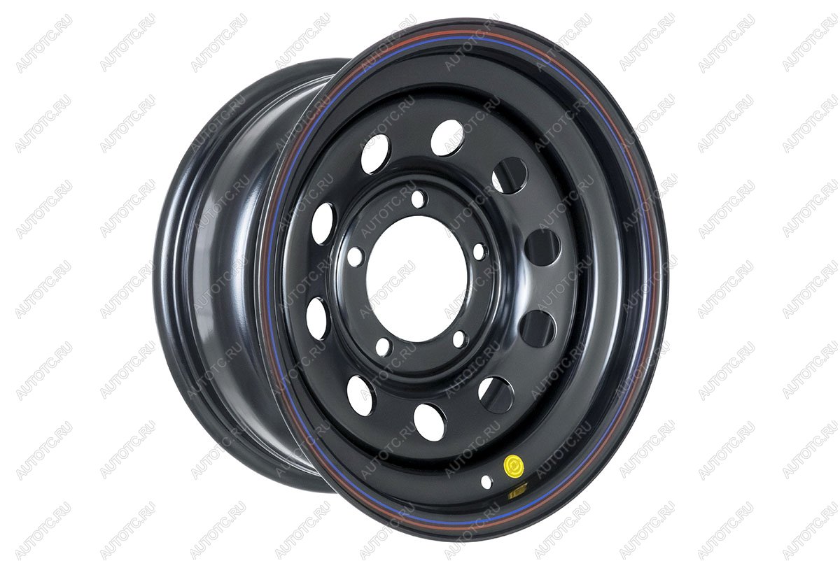 5 699 р. Диск усиленный УАЗ стальной черный 5x139,7 7xR15 d110 ET+25 OFF-ROAD Wheels 1570-53910bl-25  с доставкой в г. Пермь