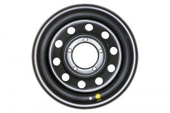 5 699 р. Диск усиленный УАЗ стальной черный 5x139,7 7xR15 d110 ET+25 OFF-ROAD Wheels 1570-53910bl-25  с доставкой в г. Пермь. Увеличить фотографию 2