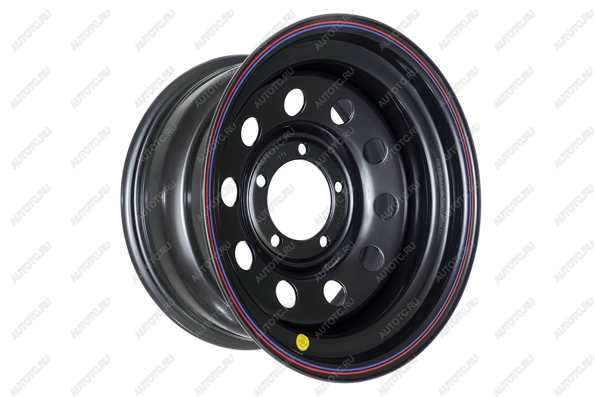 6 649 р. Диск усиленный УАЗ стальной черный 5x139,7 8xR16 d110 ET+15 OFF-ROAD Wheels 1680-53910bl-15  с доставкой в г. Пермь