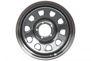 10 059 р. Диск усиленный для УАЗ, ГАЗ Соболь, Dodge Ram 1500 стальной черный 5x139,7 8xR18 d110 ET+15 OFF-ROAD Wheels 1880-53910bl-15a07  с доставкой в г. Пермь. Увеличить фотографию 2