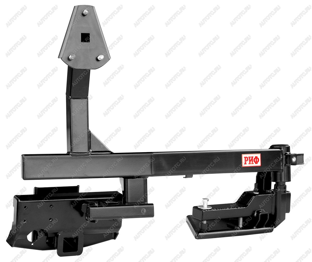 93 329 р. Калитка РИФ с фаркопом в штатный бампер Toyota Land Cruiser 200 2008-2015 под нештатное колесо, с подсветкой номера РИФ rif200-80000  с доставкой в г. Пермь