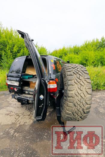 72 509 р. Калитка РИФ с фаркопом в штатный задний бампер Toyota Land Cruiser 105 РИФ rif105-80004  с доставкой в г. Пермь. Увеличить фотографию 4