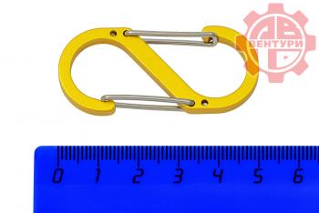 60 р. Карабин s-образный 50мм (yellow) CORD crd.s.50.y  с доставкой в г. Пермь. Увеличить фотографию 2