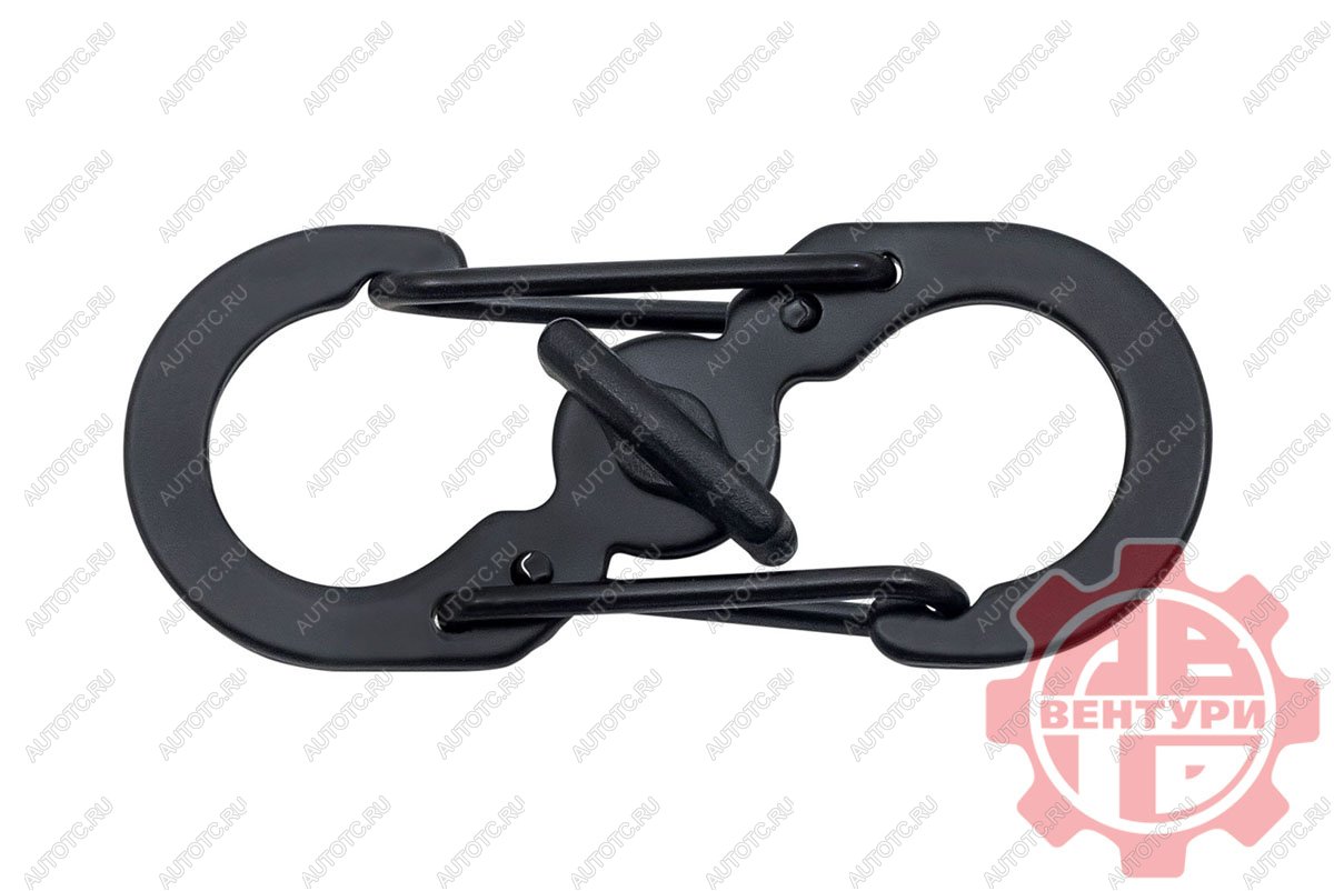 80 р. Карабин s-образный с блокировкой 36мм (black) CORD crd.s.b.36.b  с доставкой в г. Пермь