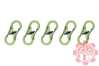 80 р. Карабин s-образный с блокировкой 36мм (green) CORD crd.s.b.36.gr  с доставкой в г. Пермь. Увеличить фотографию 3