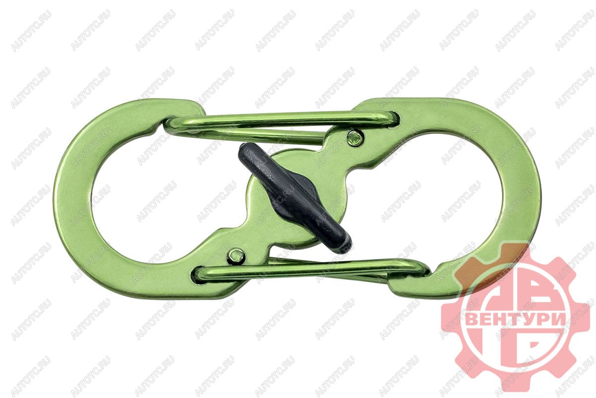 80 р. Карабин s-образный с блокировкой 36мм (green) CORD crd.s.b.36.gr  с доставкой в г. Пермь