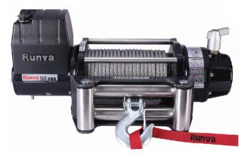78 869 р. Лебёдка автомобильная электрическая 12V Runva 12500 lbs 5670 кг влагозащищенная, стальной трос RUNVA ewb12500u  с доставкой в г. Пермь. Увеличить фотографию 1