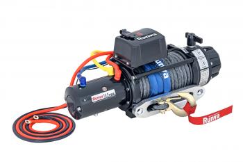 117 399 р. Лебёдка автомобильная электрическая 12V Runva 12500 lbs 5670 кг (влагозащищенная) синтетический трос RUNVA ewb12500ssr  с доставкой в г. Пермь. Увеличить фотографию 1