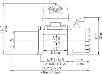 32 889 р. Лебёдка автомобильная электрическая 12V Runva 5000 lbs 2268 кг RUNVA ewx5000s  с доставкой в г. Пермь. Увеличить фотографию 6
