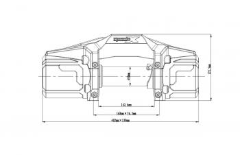 52 679 р. Лебёдка автомобильная электрическая 12V Runva 6000 lbs 2722 кг (синтетический трос) RUNVA ewv6000fsr  с доставкой в г. Пермь. Увеличить фотографию 9