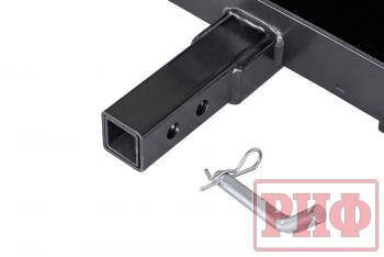 62 479 р. Лебёдка переносная РИФ 9000SR c квадратом для фаркопа и проводами в сборе, синтетический трос (облегченная) РИФ ewg9000usr-kit3  с доставкой в г. Пермь. Увеличить фотографию 5