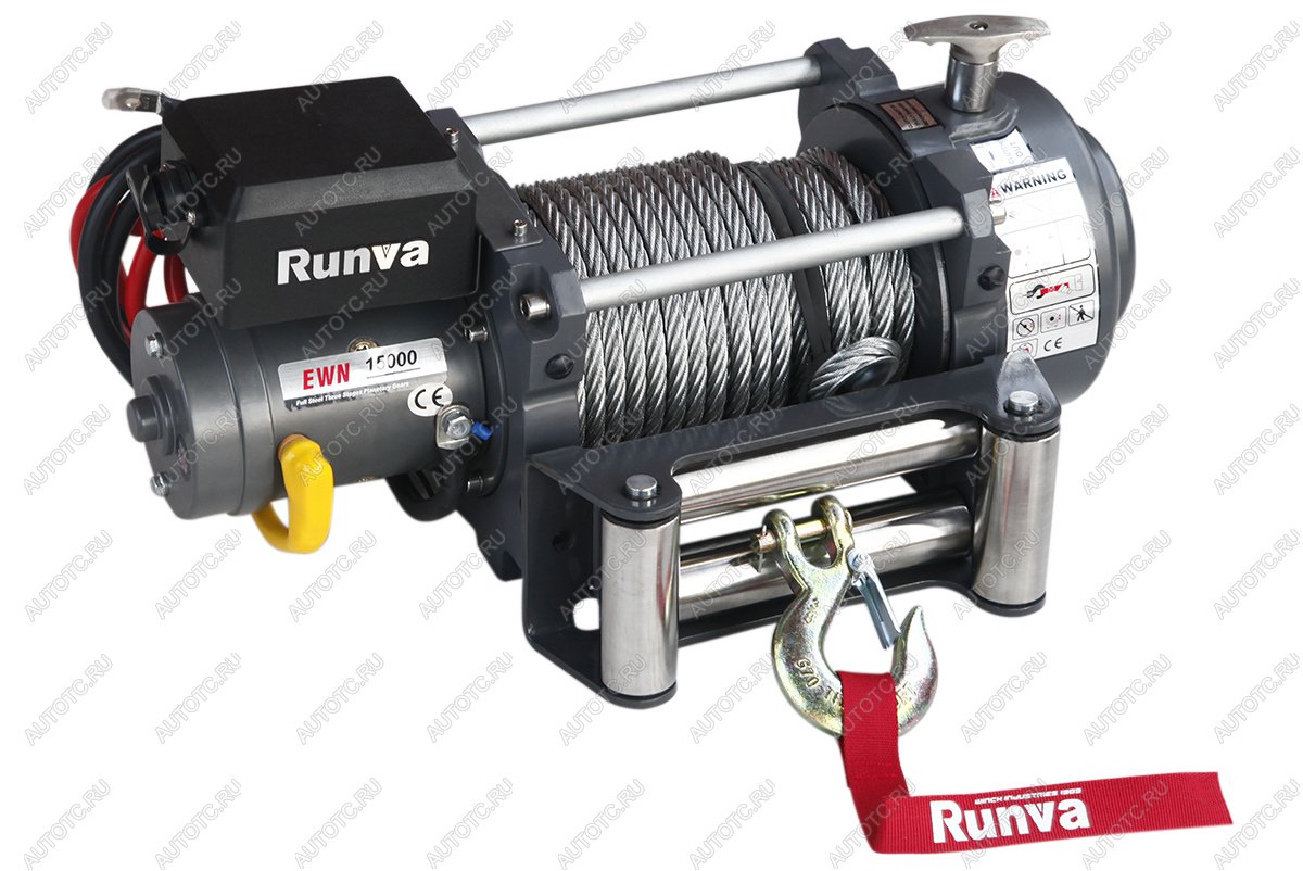 78 799 р. Лебёдка электрическая (индустр.) 12V Runva 15000 lbs 6800 кг RUNVA ewn15000u  с доставкой в г. Пермь