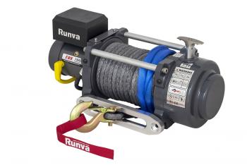 100 379 р. Лебёдка электрическая (индустр.) 24V Runva 15000 lbs 6800 кг синтетический трос RUNVA ewn15000usr24v  с доставкой в г. Пермь. Увеличить фотографию 5