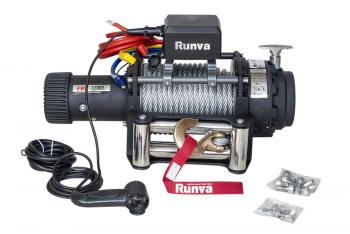 81 149 р. Лебёдка электрическая (индустр.) 24V Runva 17500 lbs 7960 кг RUNVA ewn17500s24v  с доставкой в г. Пермь. Увеличить фотографию 3