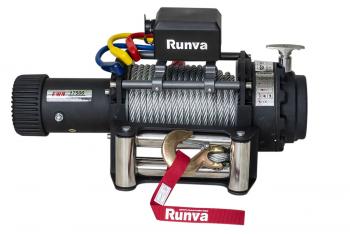 81 149 р. Лебёдка электрическая (индустр.) 24V Runva 17500 lbs 7960 кг RUNVA ewn17500s24v  с доставкой в г. Пермь. Увеличить фотографию 1