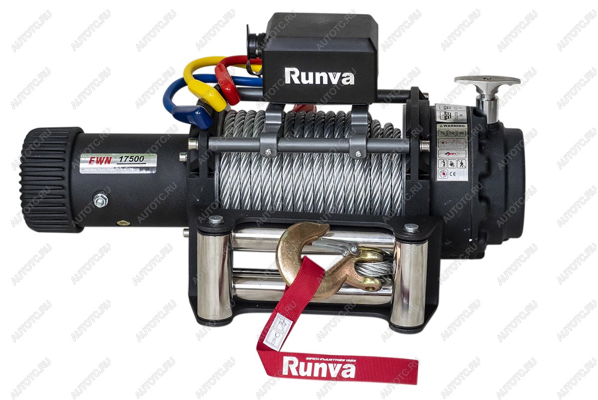 81 149 р. Лебёдка электрическая (индустр.) 24V Runva 17500 lbs 7960 кг RUNVA ewn17500s24v  с доставкой в г. Пермь