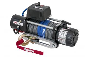 93 859 р. Лебёдка электрическая 12V Runva 12500 lbs 5670 кг (синтетический трос) RUNVA ewv12500ssr  с доставкой в г. Пермь. Увеличить фотографию 4