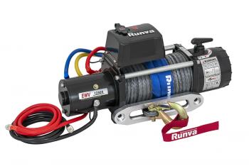 93 859 р. Лебёдка электрическая 12V Runva 12500 lbs 5670 кг (синтетический трос) RUNVA ewv12500ssr  с доставкой в г. Пермь. Увеличить фотографию 1
