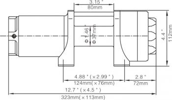 17 989 р. Лебёдка электрическая 12V Runva 2500 lbs 1140 кг (синтетический трос) RUNVA ewp2500asr  с доставкой в г. Пермь. Увеличить фотографию 12