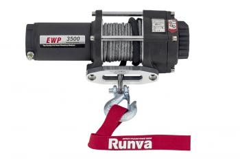 20 959 р. Лебёдка электрическая 12V Runva 3500A lbs 1588 кг (синтетический трос) RUNVA ewp3500asr  с доставкой в г. Пермь. Увеличить фотографию 14
